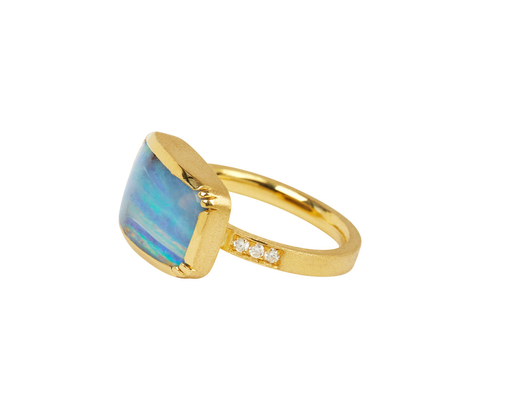 Horizon Boulder Opal Ring