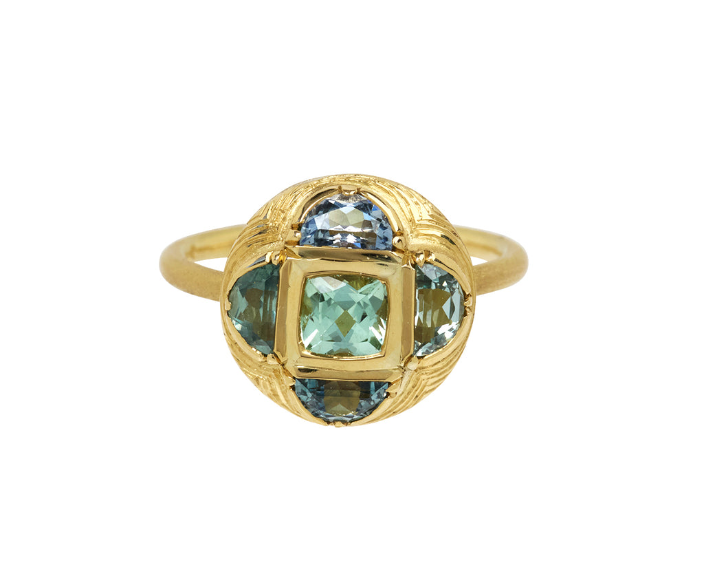 Mandala Montana Sapphire Tourmaline Ring