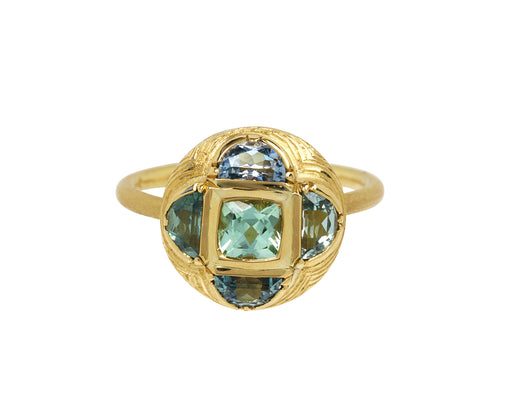 Mandala Montana Sapphire Tourmaline Ring