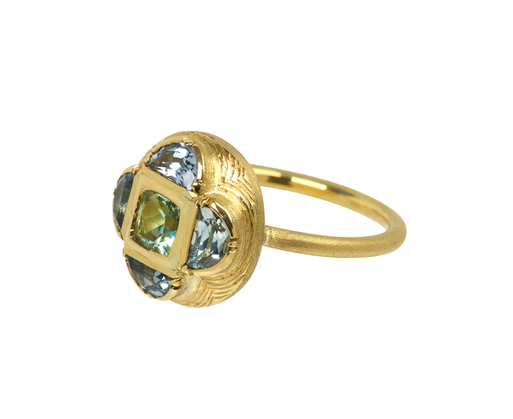Mandala Montana Sapphire Tourmaline Ring