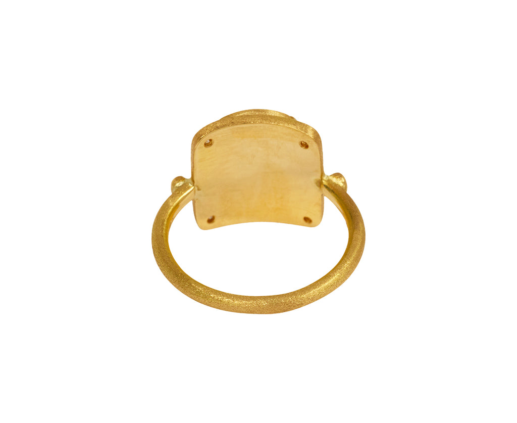 Brooke Gregson Square Ruby and  Diamond Ring - back