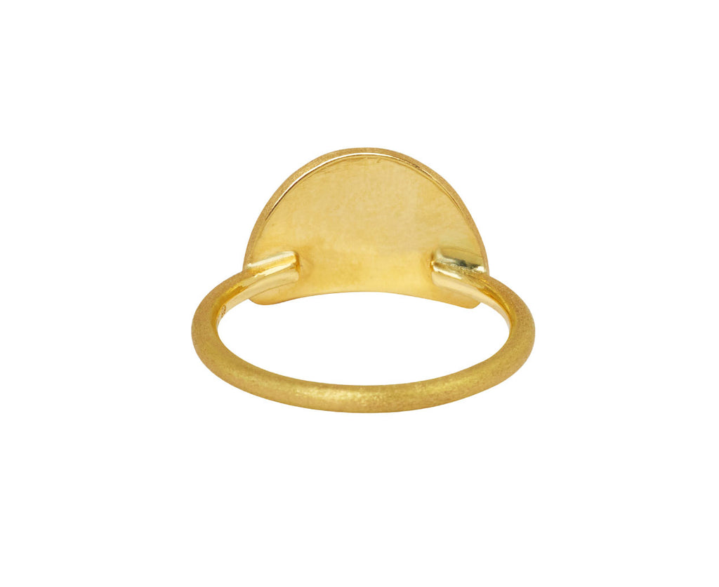 Engraved Half Moon Starlight Diamond Ring - TWISTonline 