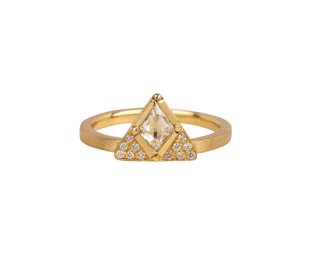 Pyramid Kite Diamond Ring