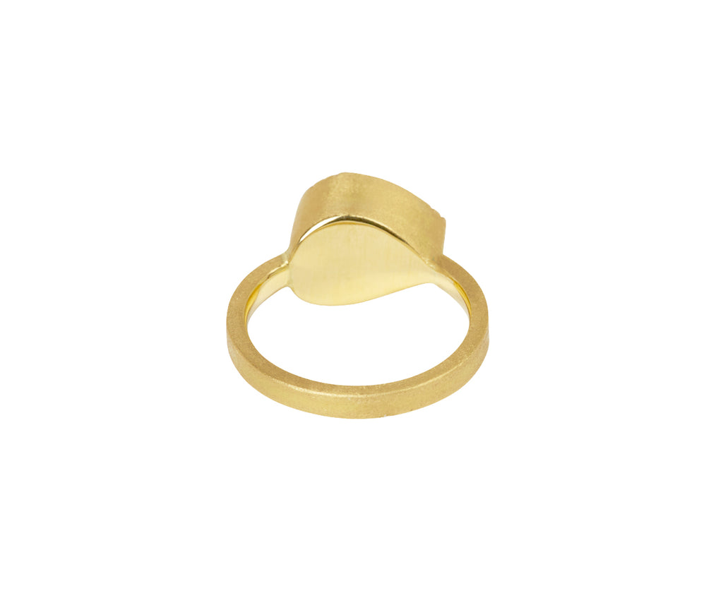 Rhodolite Garnet Teardrop Garnet Band Ring