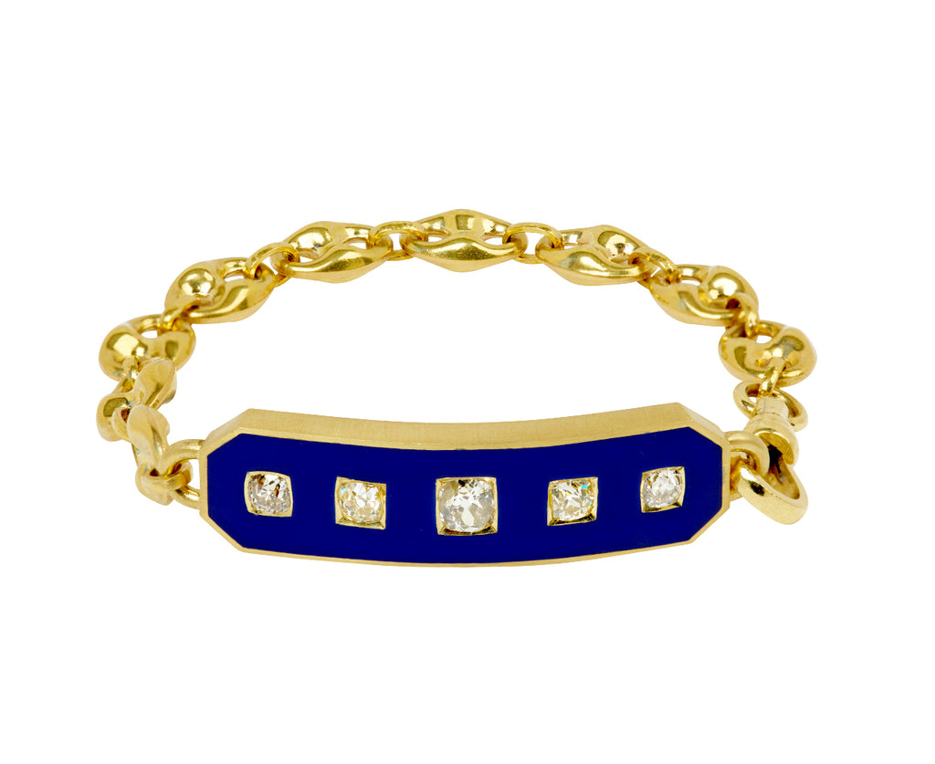 Antique Old Cushion Cut Diamond Asteria Bracelet