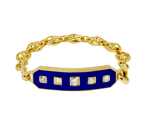 Antique Old Cushion Cut Diamond Asteria Bracelet