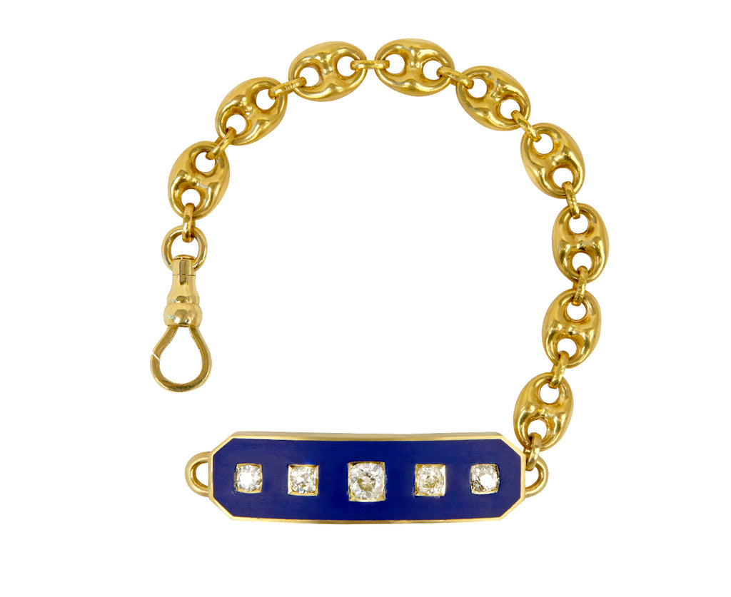 Antique Old Cushion Cut Diamond Asteria Bracelet