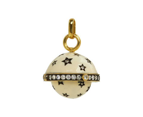 Kismet Diamond & Enamel Secret Talisman Orb Pendant ONLY