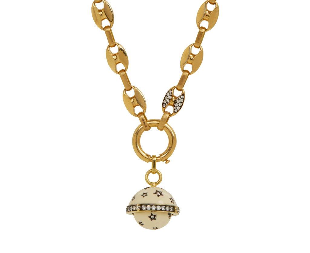 Kismet Diamond & Enamel Secret Talisman Orb Pendant ONLY