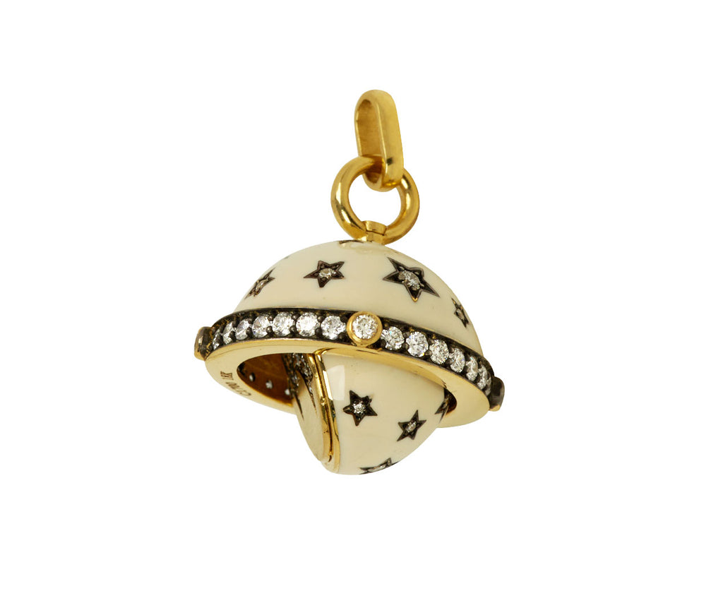 Kismet Diamond & Enamel Secret Talisman Orb Pendant ONLY