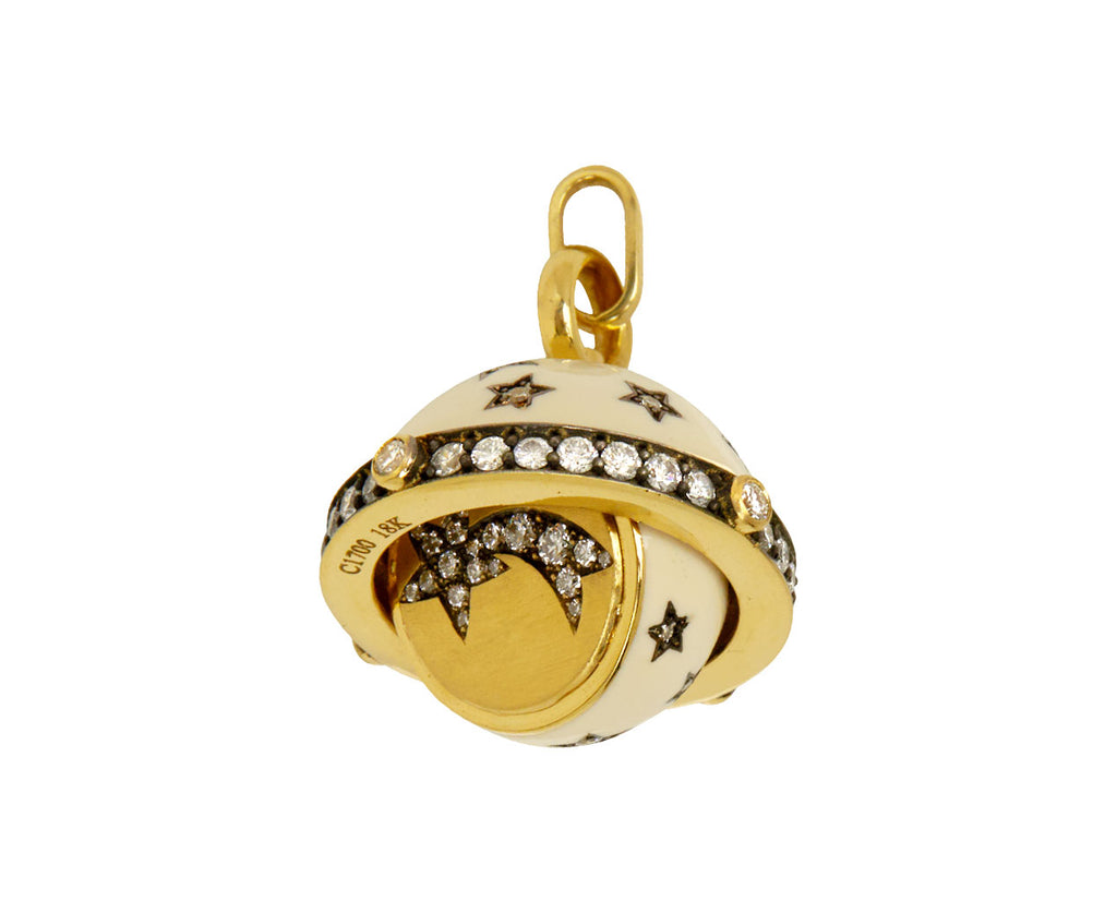 Kismet Diamond & Enamel Secret Talisman Orb Pendant ONLY