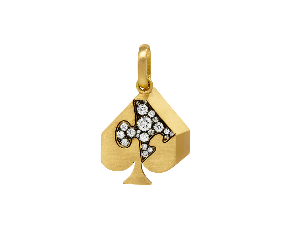 Diamond Spade Puzzle Suite Charm Pendant ONLY
