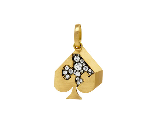 Diamond Spade Puzzle Suite Charm Pendant ONLY