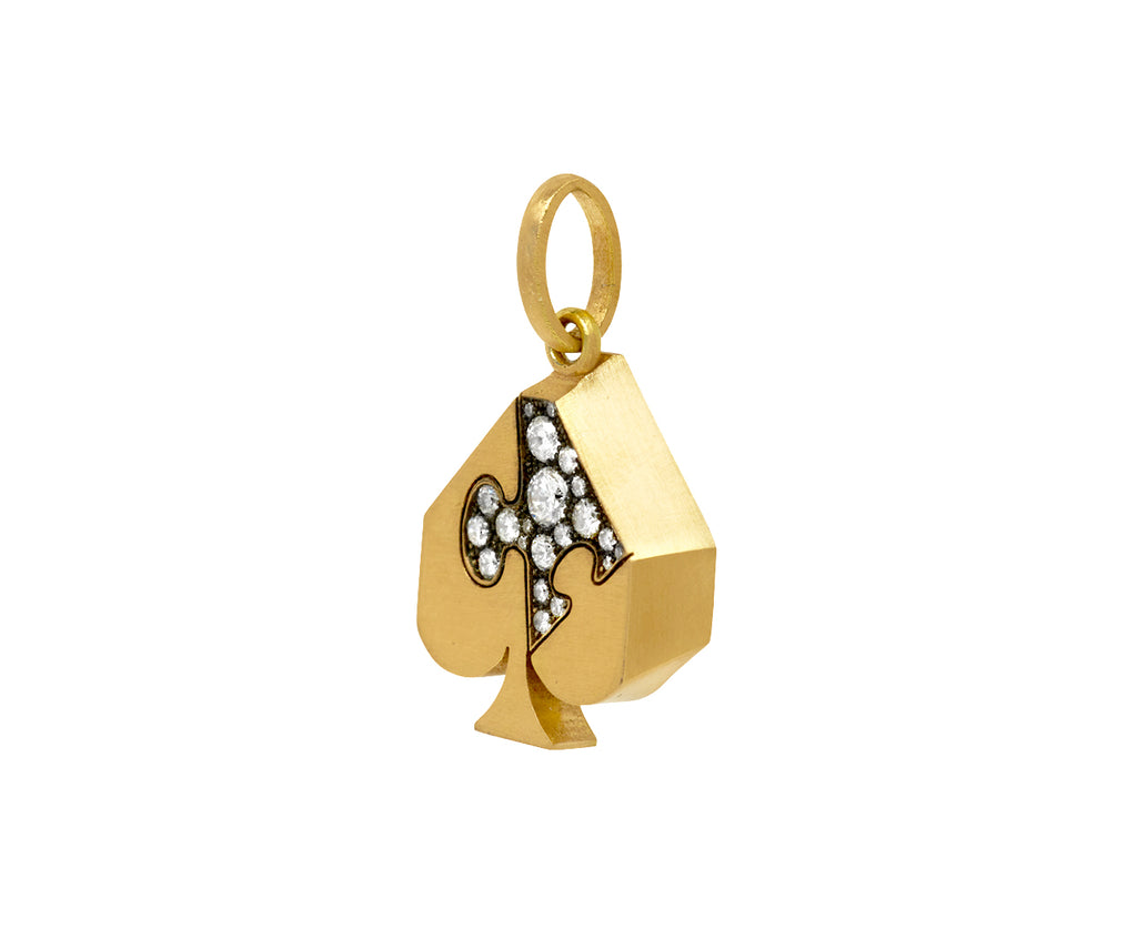 Diamond Spade Puzzle Suite Charm Pendant ONLY