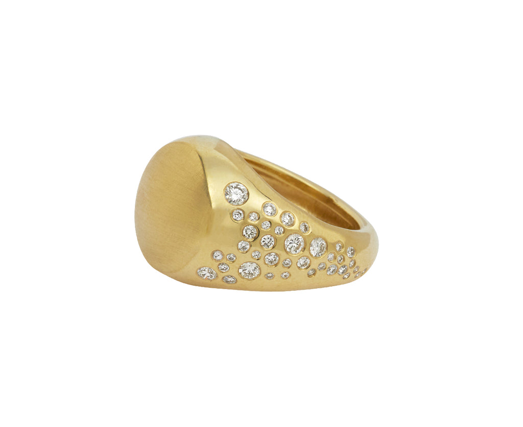 Sands of Destiny Diamond Signet Ring