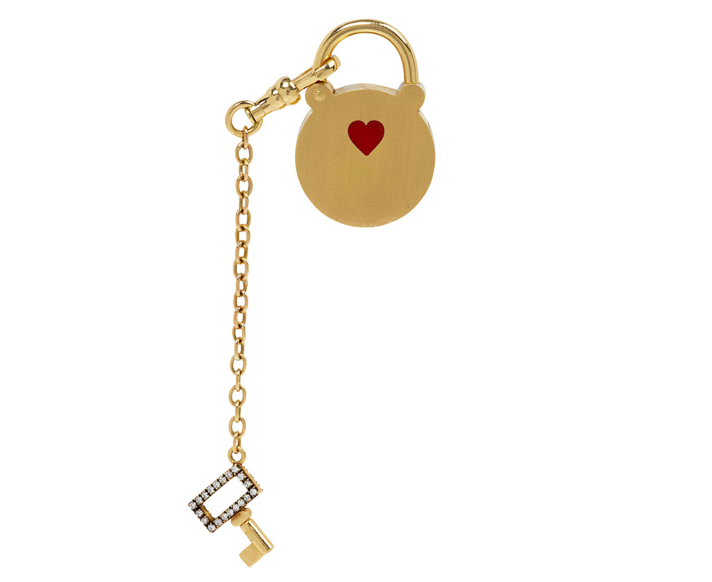 Square Peg in a Round Hole Diamond Padlock Pendant ONLY