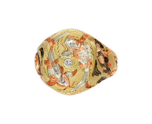 Cyprini Carp Signet Ring