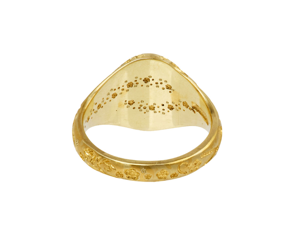 All Gold Mini Classic Heart Signet Ring