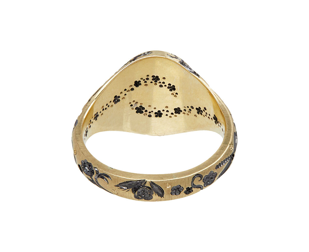 Mini Golden Heart Ring
