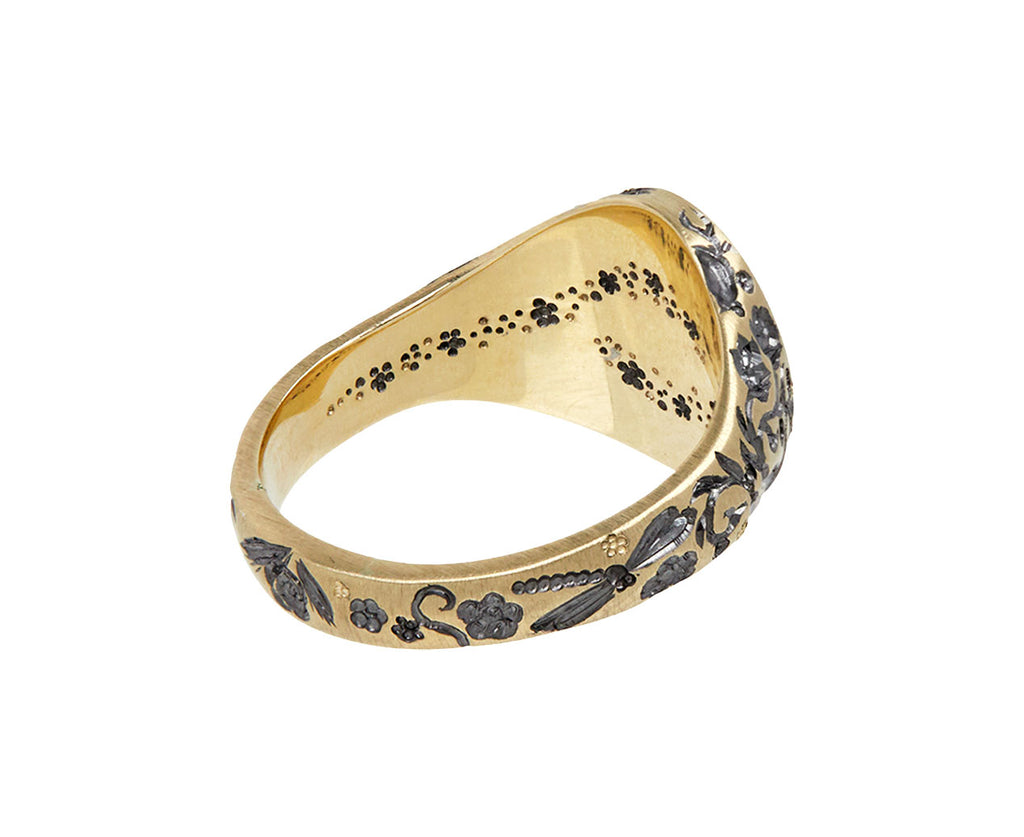 Mini Golden Heart Ring