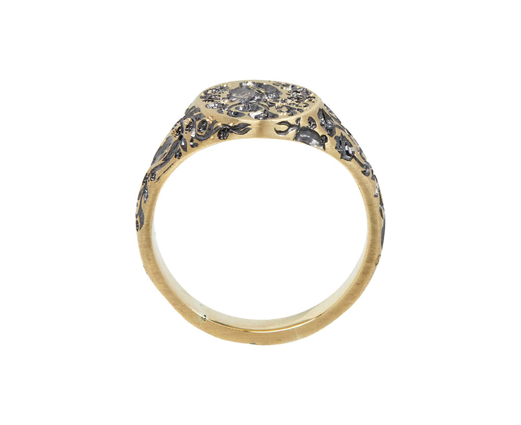 Mini Golden Heart Ring