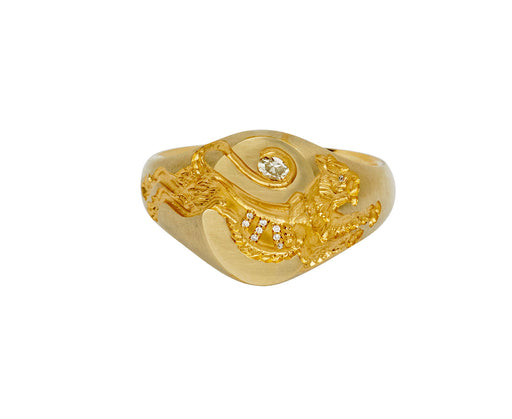 Mini Tiger Signet Ring