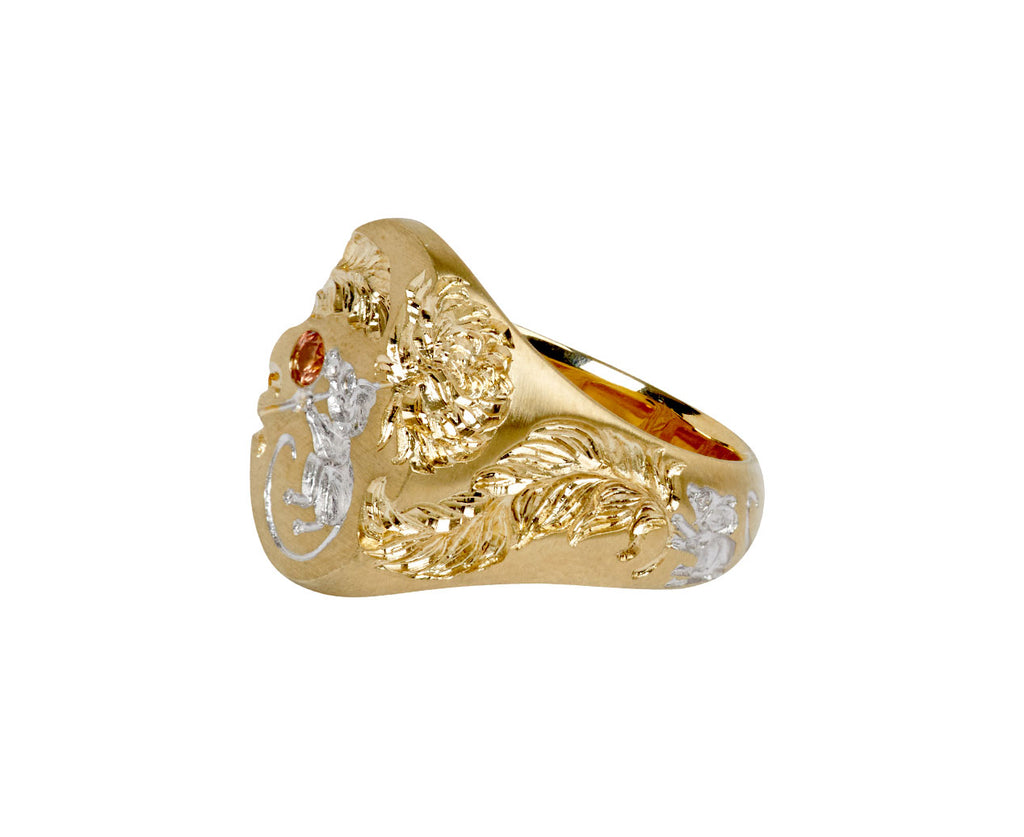 Three Bling Mice Signet Ring