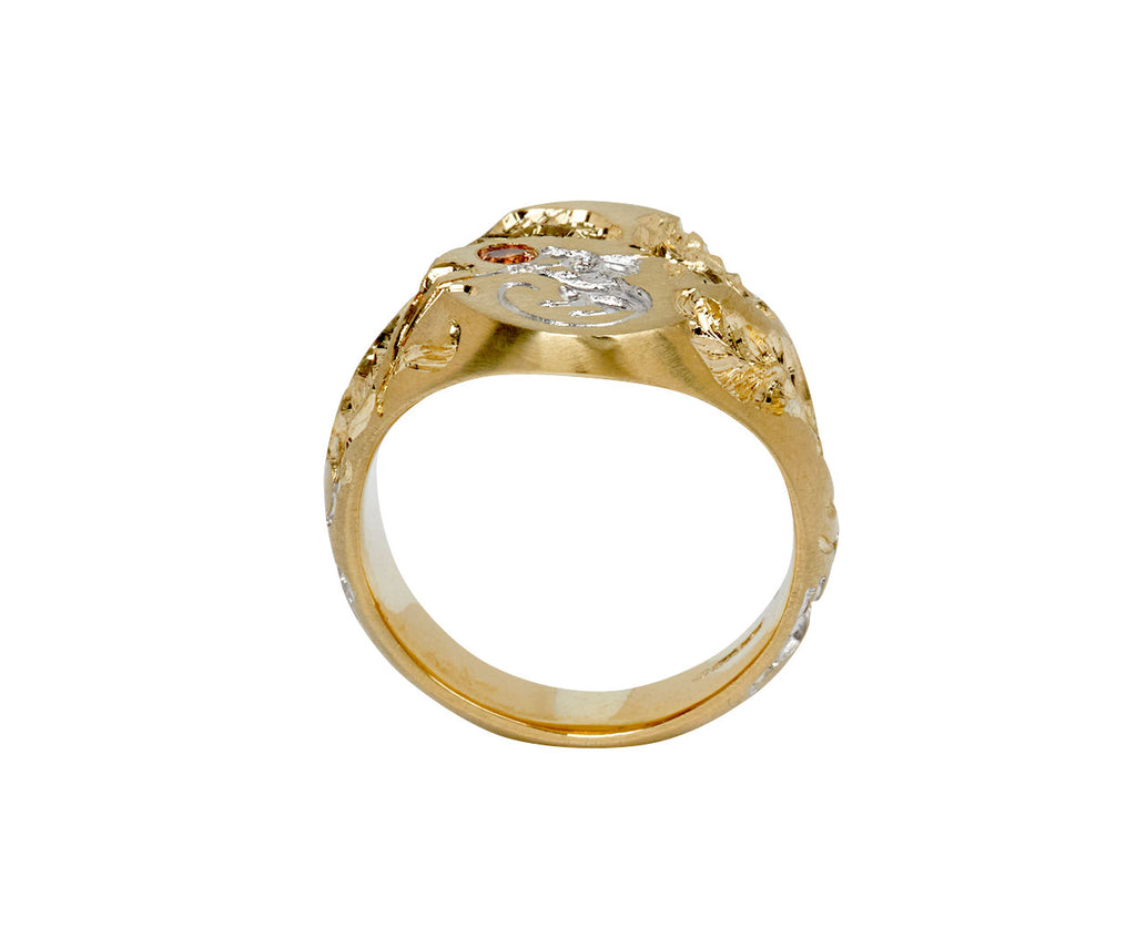 Three Bling Mice Signet Ring