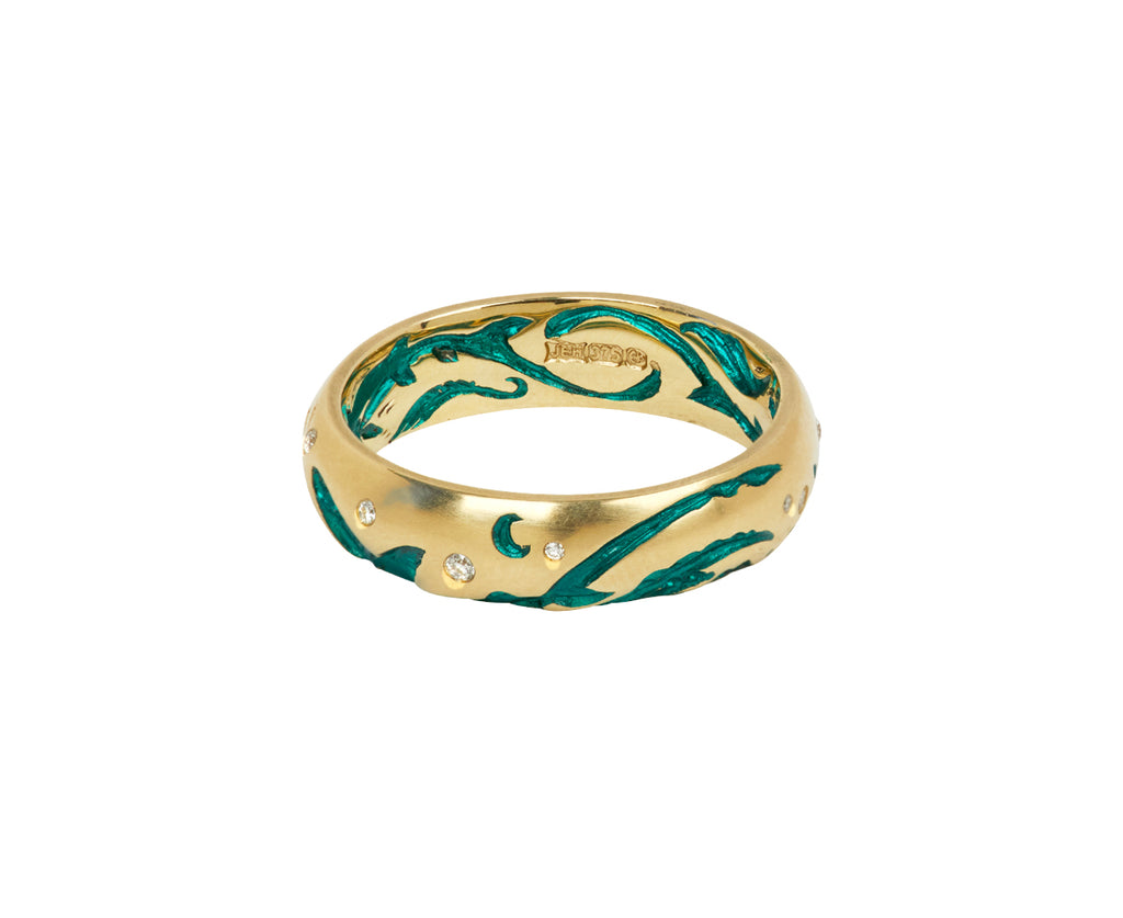 Teal Shark and Diamond Band