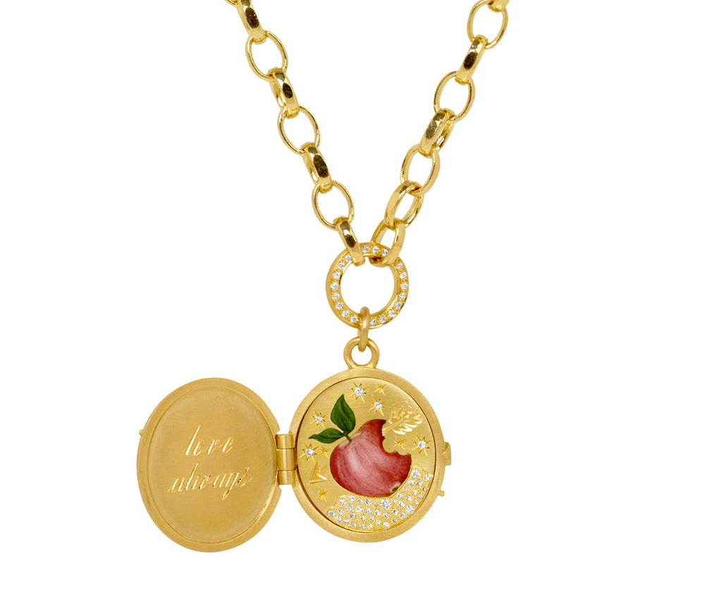 Apple of My Eye Locket Necklace