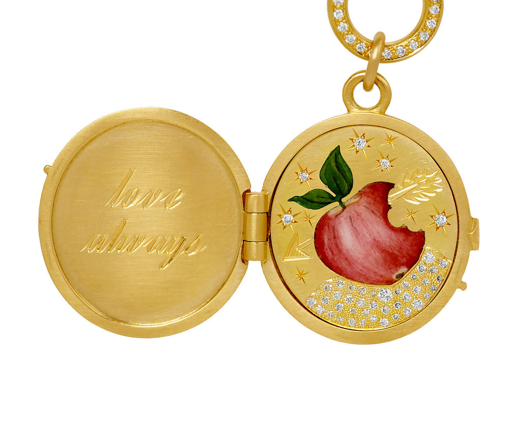 Apple of My Eye Locket Necklace