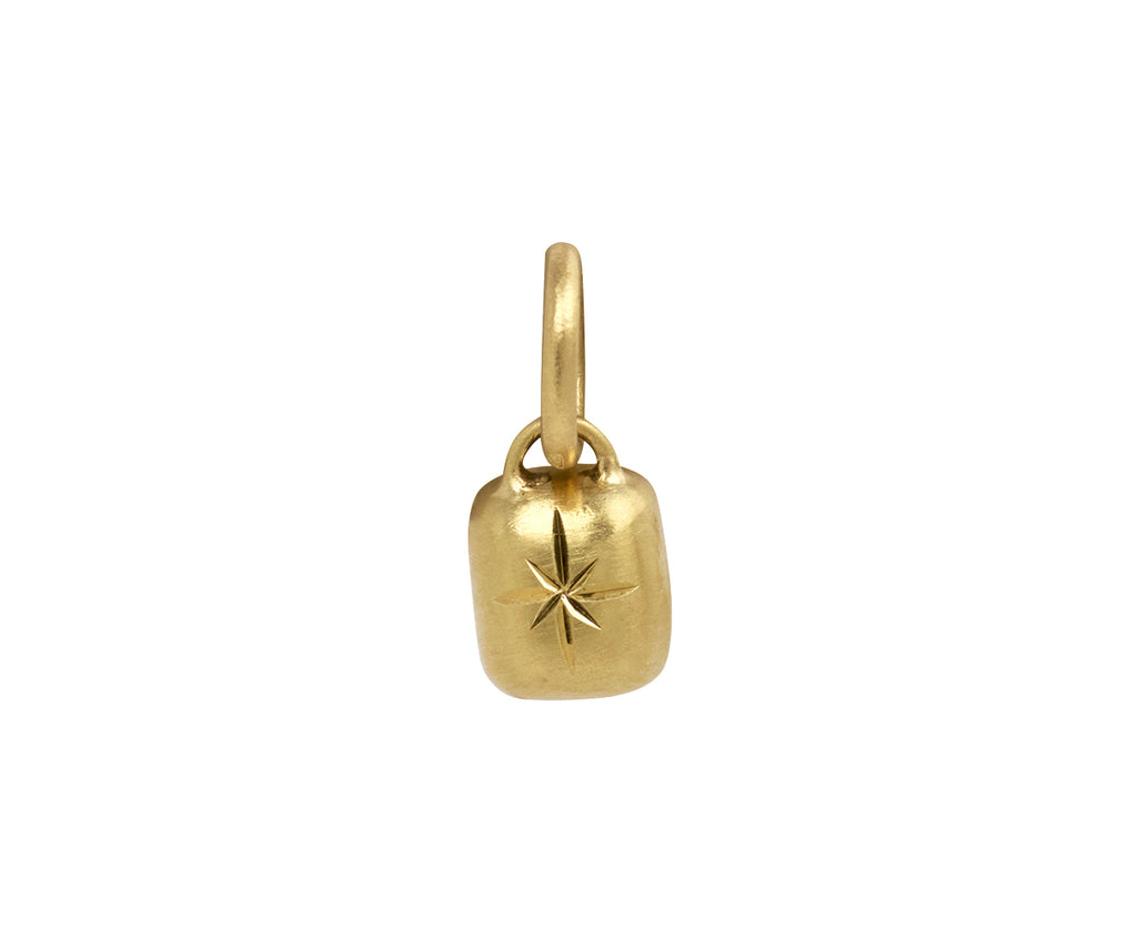 Small Emerald Cut Diamond Window to the Soul Charm Pendant ONLY