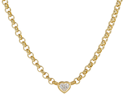 Medium Diamond Sweetheart Necklace