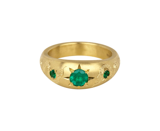 Emerald Eternal Snake Ring