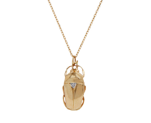 Celine Daoust Scarab Necklace with Diamond