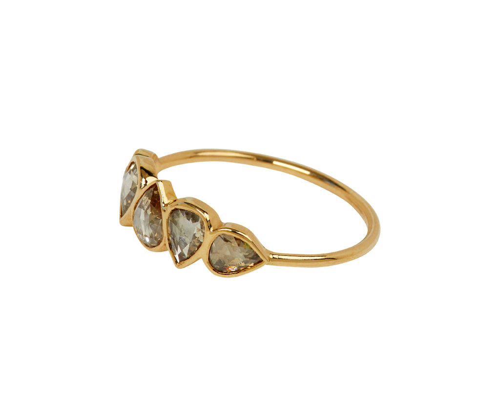 Celine Daoust Rose Cut Diamond Ring - Angled View