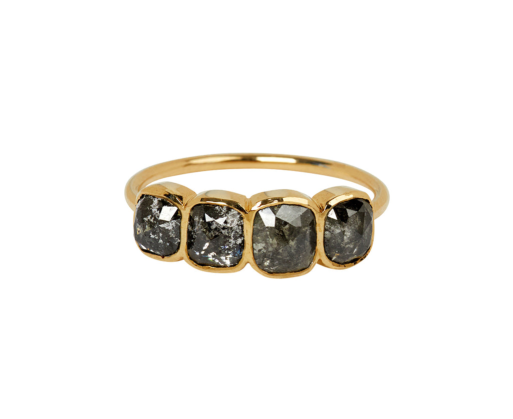 Celine Daoust Rose Cut Grey Diamond Ring