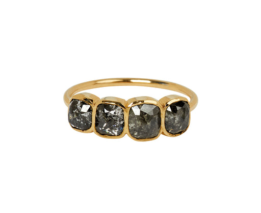 Celine Daoust Rose Cut Grey Diamond Ring