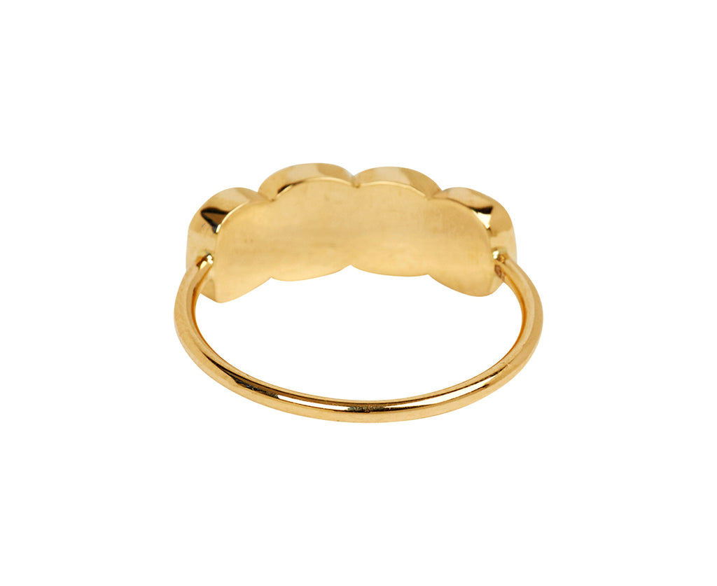 Celine Daoust Rose Cut Grey Diamond Ring - Back View