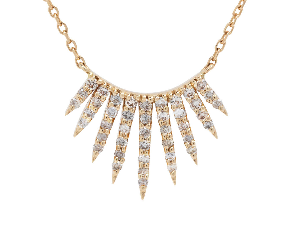 Celine Daoust Diamond Sun Necklace - Closeup