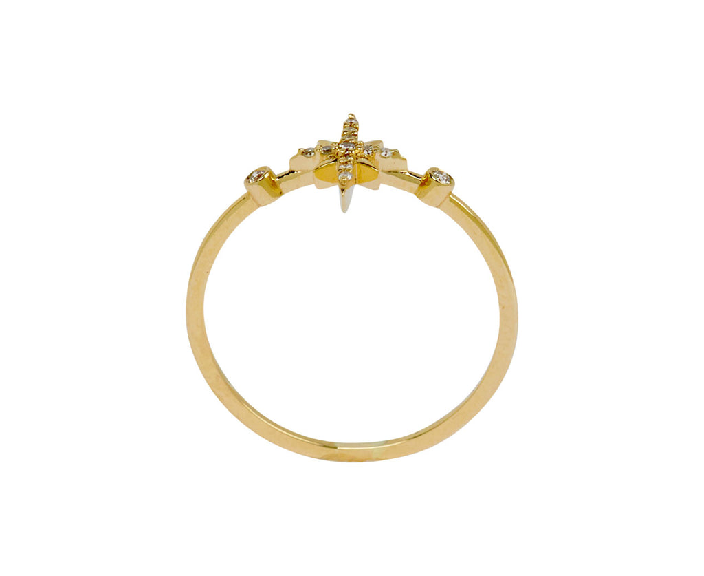 Celine Daoust Diamond North Star Ring - top down
