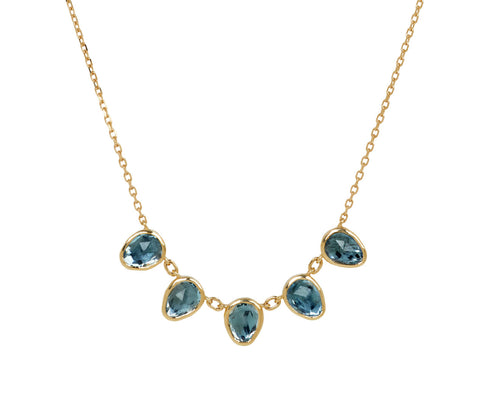 Celine Daoust Aquamarine Pendant Necklace