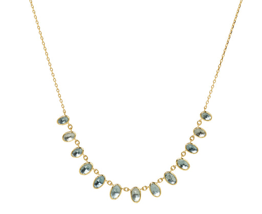 Celine Daoust Aquamarine Pendant Diamonds