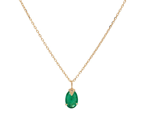 Celine Daoust Emerald and Diamond Necklace