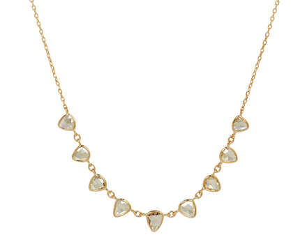 Celine Daoust Rose Cut Diamond Slice Pendant Necklace
