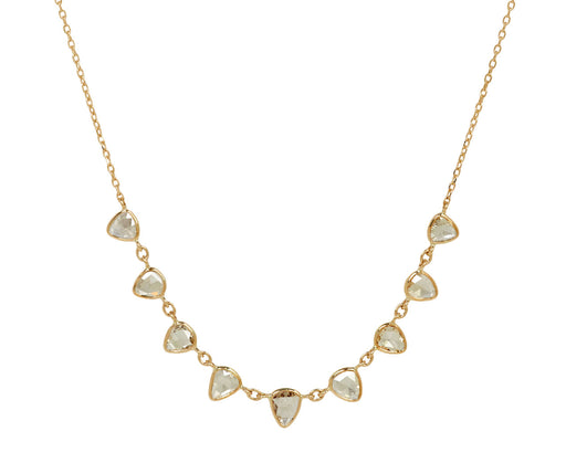 Celine Daoust Rose Cut Diamond Slice Pendant Necklace