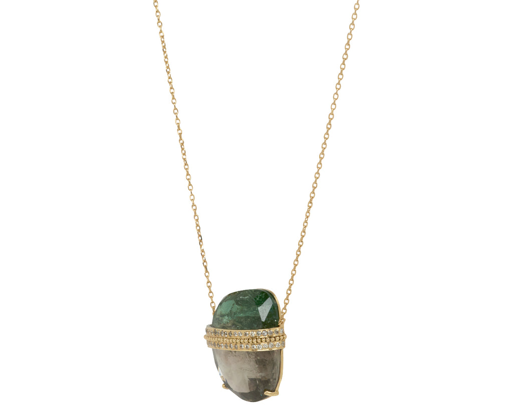 Celine Daoust Pencil Tourmaline Pendant Necklace - Side View