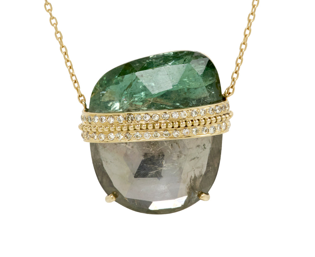 Celine Daoust Pencil Tourmaline Pendant Necklace - Closeup