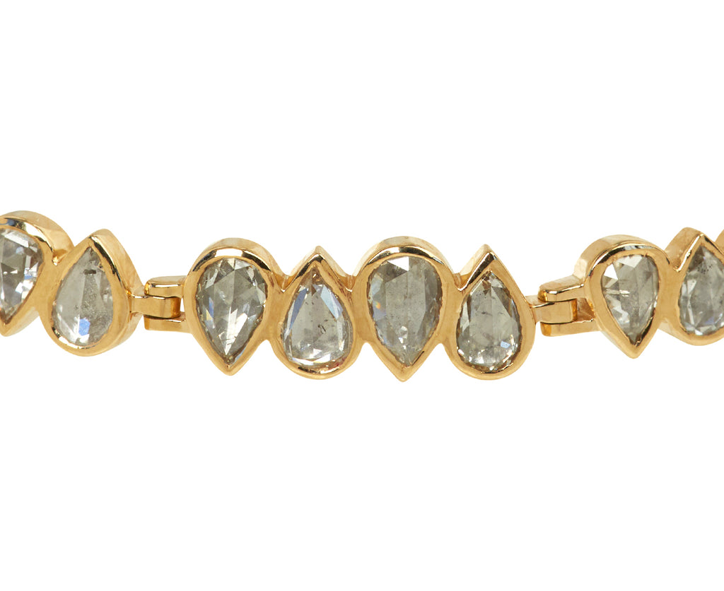 Celine Daoust Rosecut Diamond Articulated Bracelet - Closeup