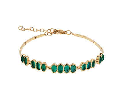 Celine Daoust Emerald Articulated Bracelet